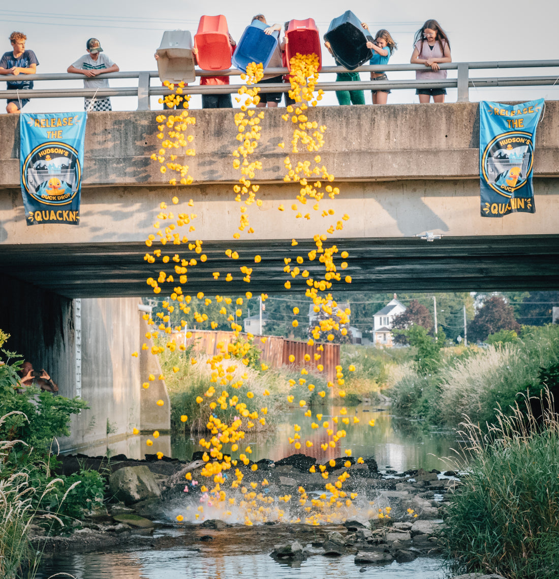 Hudson’s Duck Drop 2024 Raises $10k+ for Ronald McDonald House Charities of Central Ohio