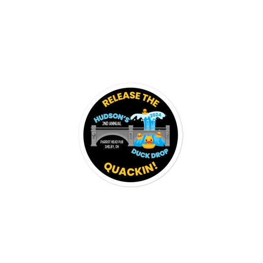 Hudson's Duck Drop 2024 Release the Quackin Stickers