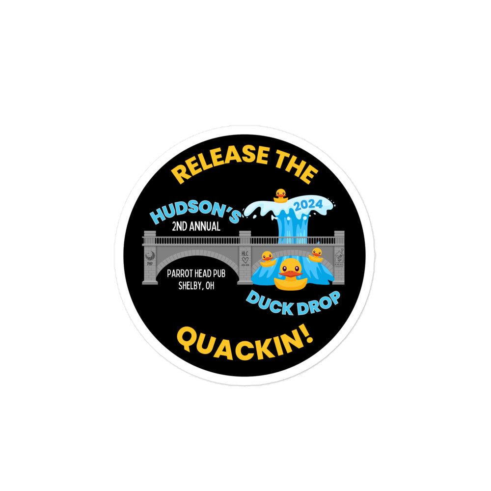 Hudson's Duck Drop 2024 Release the Quackin Stickers