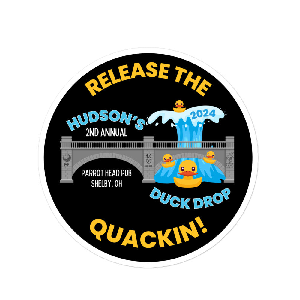 Hudson's Duck Drop 2024 Release the Quackin Stickers