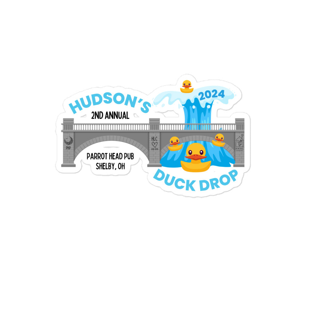 Hudson's Duck Drop 2024 Bridge Sticker