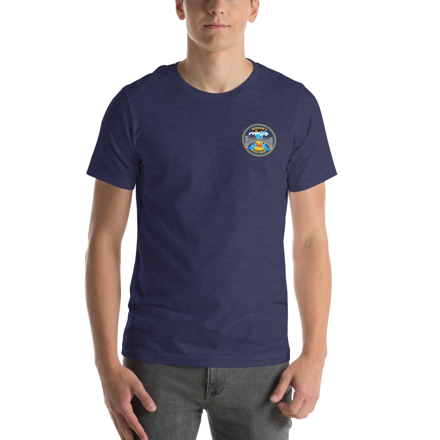 Hudson's Duck Drop Unisex T-shirt with Back Design