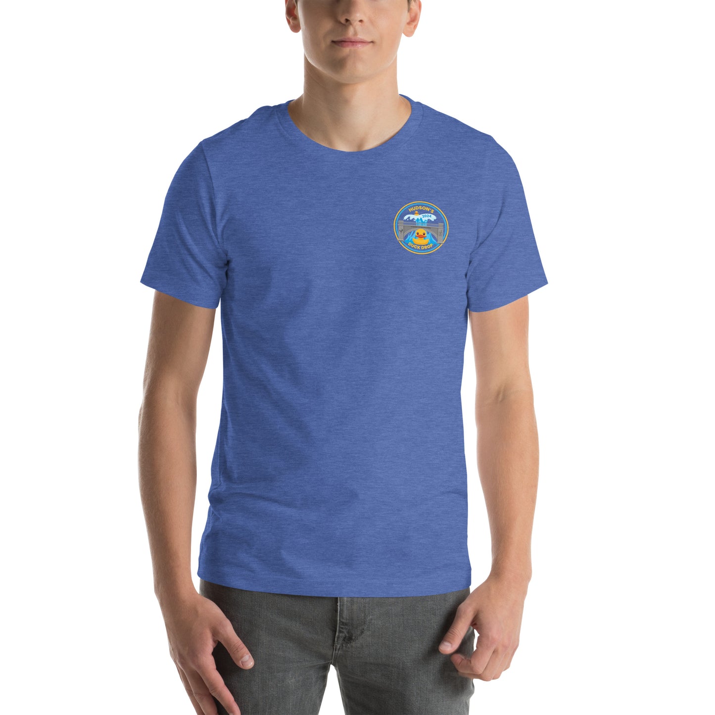 Hudson's Duck Drop Unisex T-shirt with Back Design