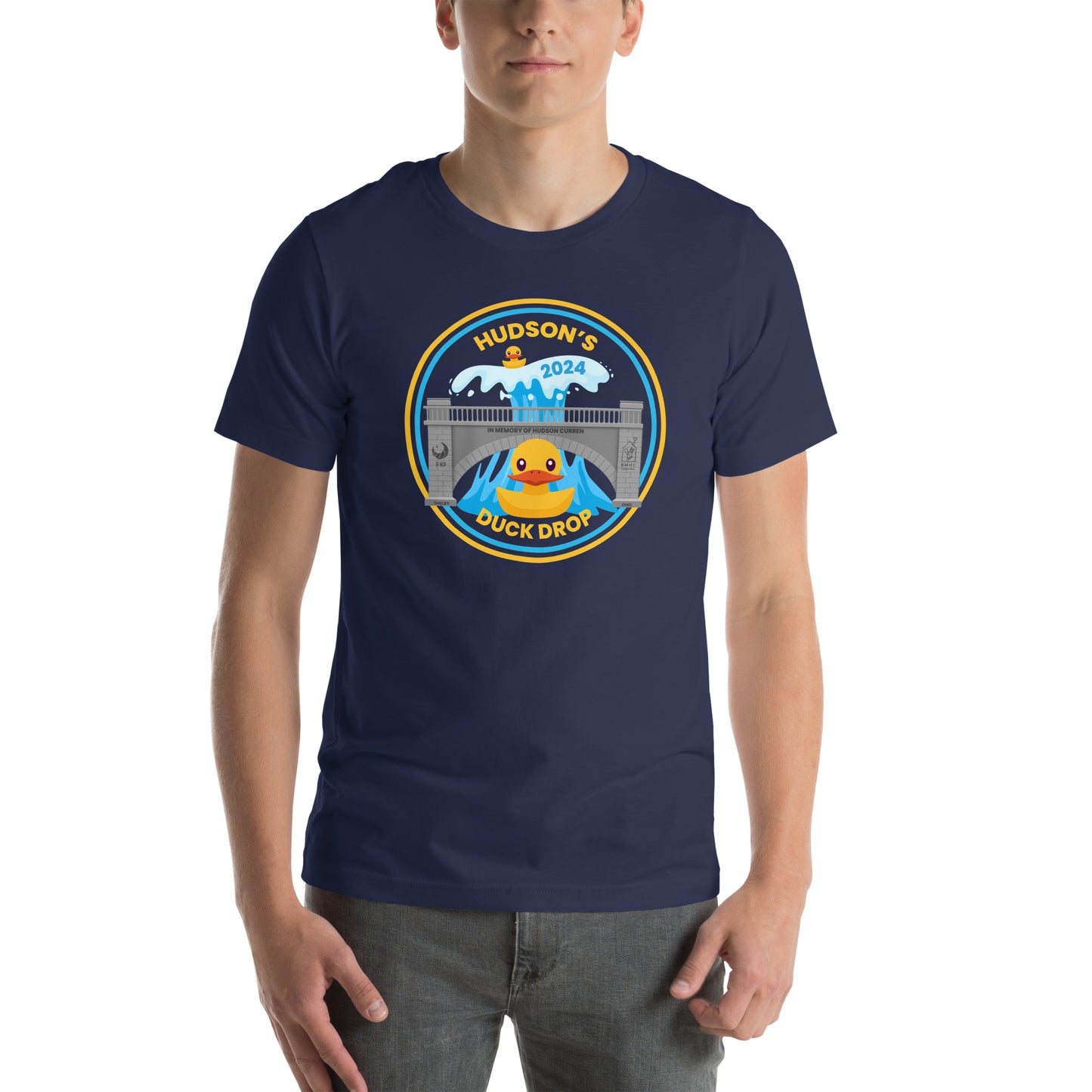 Hudson's Duck Drop Unisex T-shirt with Front Design