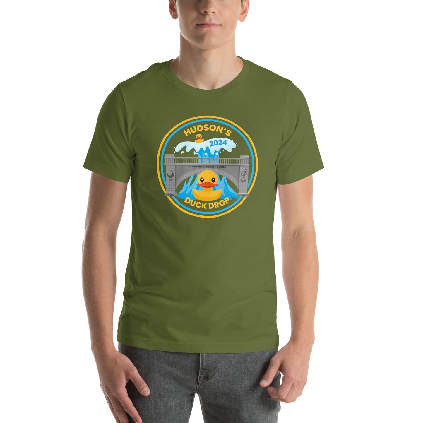 Hudson's Duck Drop Unisex T-shirt with Front Design